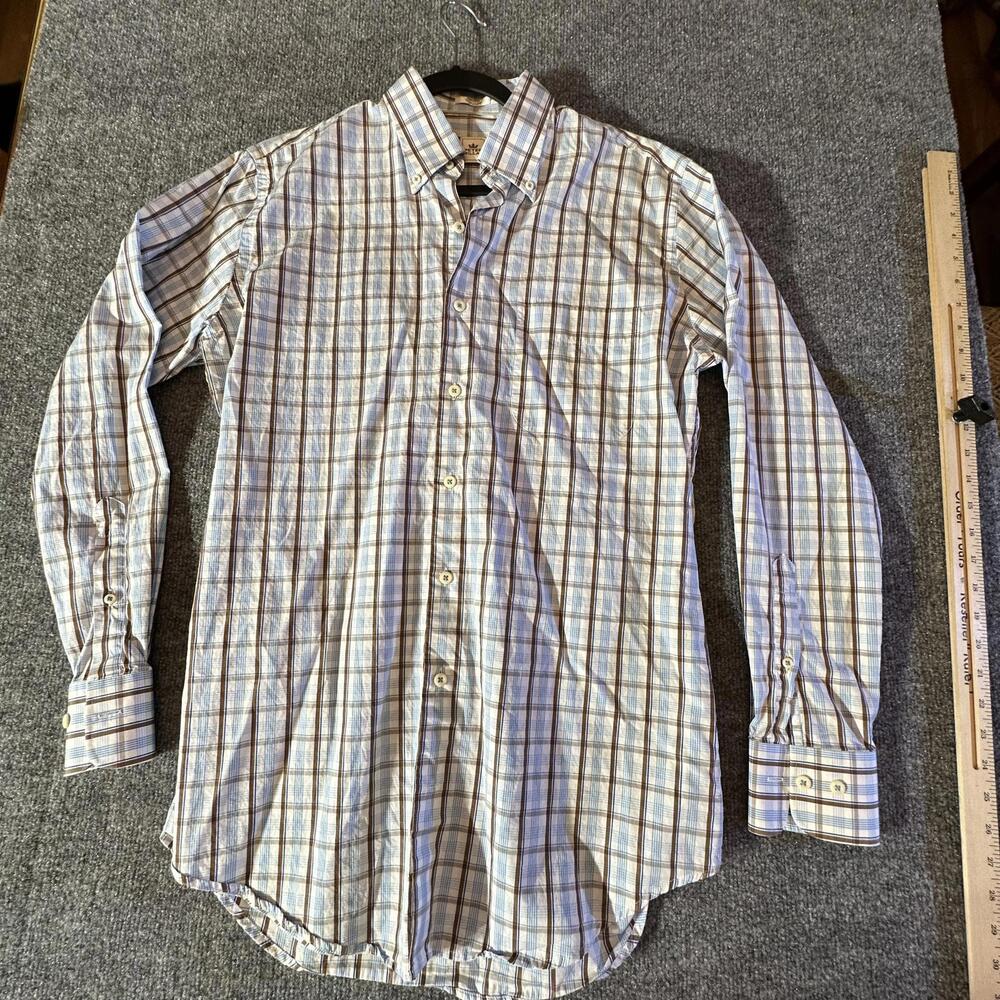Peter Millar‎ Men's Medium Checkered Button-Up Shirt - Medium